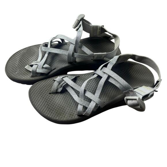 Chaco Performance Hiking Sandals Gray Adjustable Strap Women’s 7 EUR 38 - Picture 2 of 6